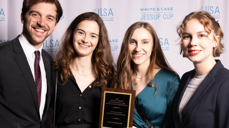 The 2024 Vienna Jessup team at the awards ceremony of the international rounds in Washington, D.C.