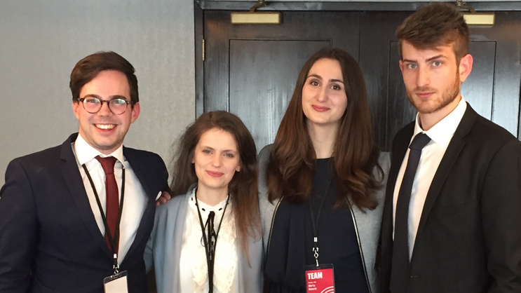 The team 2018 at the International Rounds in Washington, D.C.